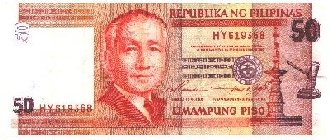 50 Pesos Front