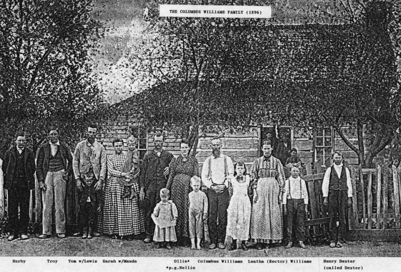 Columbus Williams Family 1896