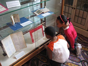 Students at the Cleveland Public Library