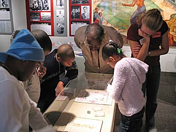 Students and tutors tour Stokes Exhibit