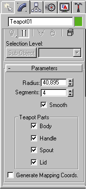   Modify  3D Studio Max     Teapot.  PNG, 6Kb.