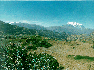 Illimani, Vista del camino La Paz - Palcas