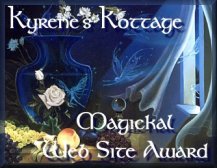 Kyrene's Kottage Magickal Web Site Award