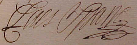 Claes Sparres namnteckning