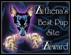 Athena's Best Pup Site Award