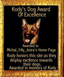 Kody's Dog Award of Excellence