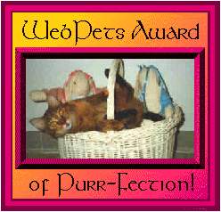 WebPets Award of Purr-Fection