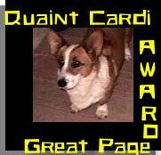 Quaint Cardi Great Page Award