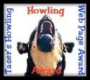 Taser's Howling Web Page Award