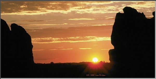 Sunset in the Cave Creek area of eastern Arizona