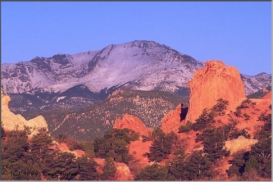 Pikes Peak from Garden of the Gods, Colorado