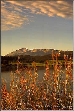 Manitou Lake with Pikes Peak in background