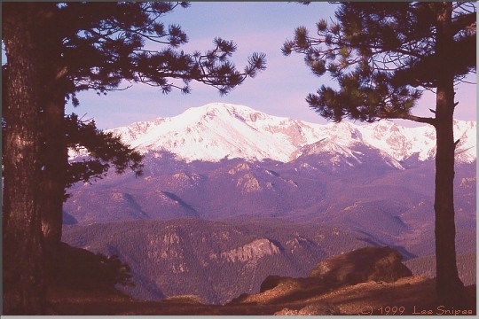 Pikes Peak view from Rampart Range