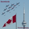 The Maple Leaf Flag, Canada's Snowbirds and the Pod of the CN Tower