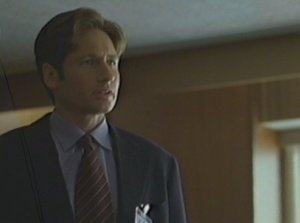 Apparently, having no regard for the impression he may give, Mulder shows up to the hearing late.