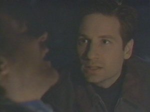 Mulder shows his usual level of tact and sensitivity by questioning a man who is clearly in need of medical attention.