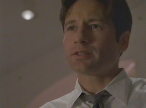 In typical Mulder fashion he cops an attitude when Scully doesn't fall into lockstep with him.