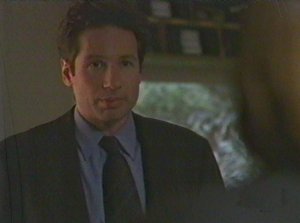 Mulder snidely asks for the benefit of the doubt. Something he forgets to give his partner.