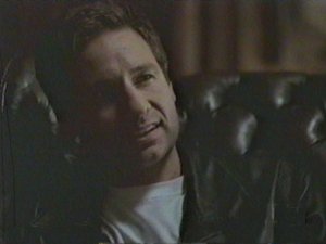 Mulder no longer looks amused when Maurice pegs him on Scully's stolen car keys.