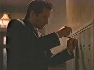 If one has to break into something to get into it, one probably isn't supposed to be in it. It's a small hint Mulder ignores as he breaks into Padgett's mailbox.