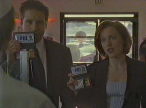 Even when on official Business Mulder cannot help but make a childish joke. He'll have it his way. Brother!