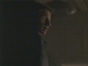 Once again Mulder runs off shouting instructions over his shoulder as he's on the move