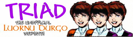 TRIAD: The Unofficial 
LUORNU DURGO of the Legion of Super-Heroes Website logo