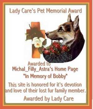 Lady Care's Pet Memorial Award