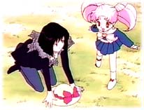 chibiusa befriends hotaru