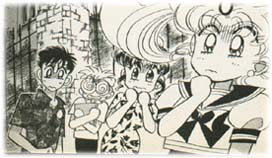 chibiusa, momoko, kyuusuke, and sorano