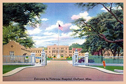 Picture Postcard Of The Gulfport VA Center