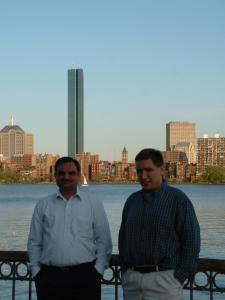 Me and Ryan at the Bank of Charles River