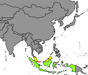 Indonesia (green), Malaysia (yellow)
and Singapore (red)