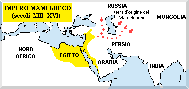 mappa dell'Impero Mamelucco