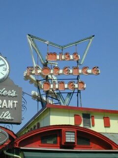 The Miss Flo has an outrageous neon sign. I'd like to see it at night.