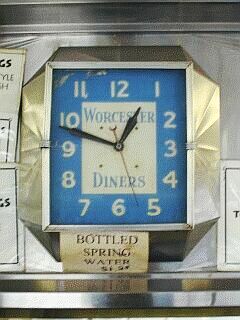 An original Worcester Diner clock.