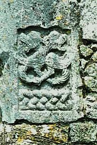 Cross-necked wyverns (not griffins) in the Temple-na-Griffin.