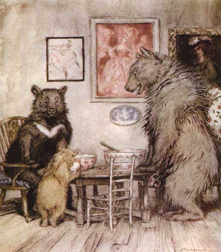 The Three Bears by Arthur Rackham