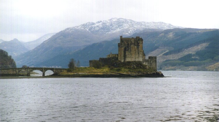 Eilean Donan Castle on a rather overcast day.