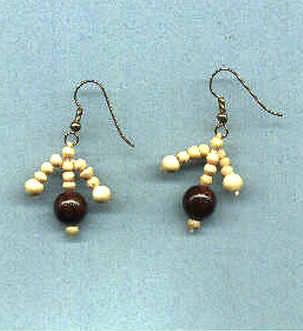 *NEW* Wood Bead earrings!