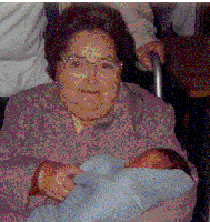 photo of my nan with my son