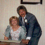 my dad and his now wife on their wedding day