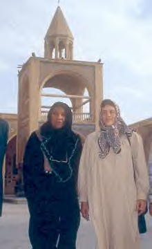 [Amelia
Boynton Robinson and Muriel Mirak-Weissbach in Iran, the Dialogue
of Civilizations, 2002]