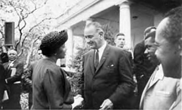[Amelia
Boynton Meets Lyndon Baines Johnson, 1965]
