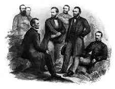 [Lincoln and his generals at City
Point, VA]