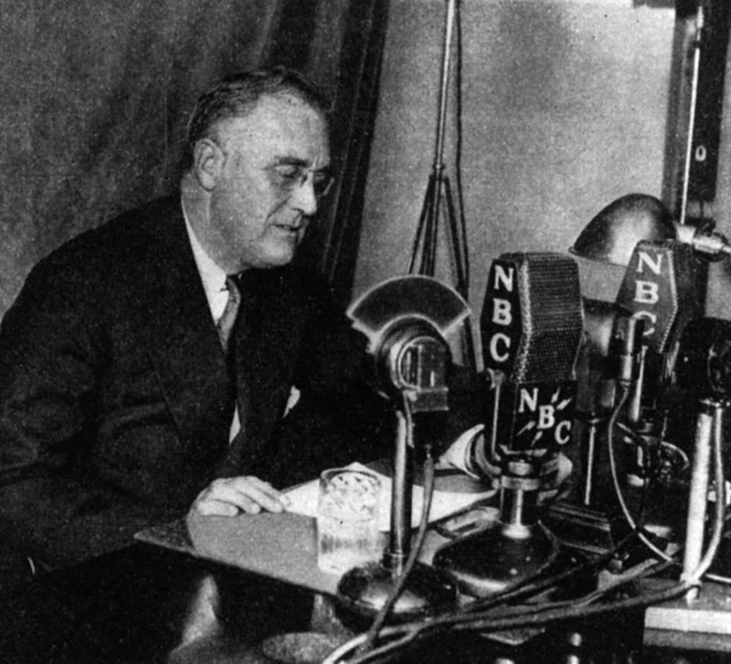 Roosevelt on the radio