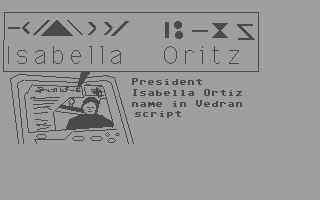 Isabella Ortiz name in Vedran
script