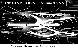 System scan in progress display
panel