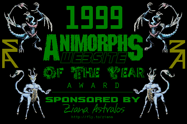 1999 Animorphs Website of the Year Award