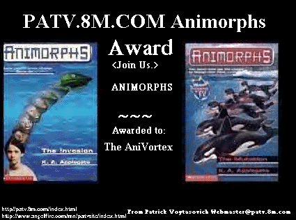 Patv.8m.com's Animorphs Award